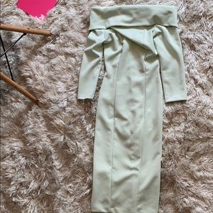 ASOS midi off the shoulder dress